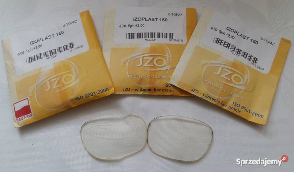 Szkła do okularów korekcyjnych Izoplast 150 Łódź
