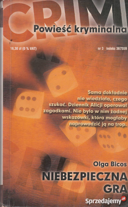 02673 NIEBEZPIECZNA GRA OLGA BOCOS Czyrna sprzedam