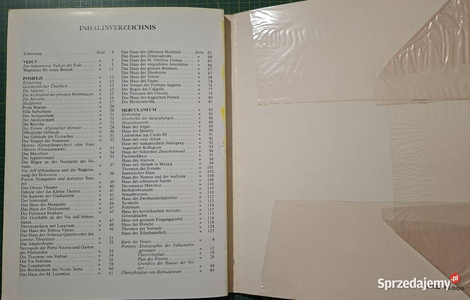Pompeji Herculaneum der Vesuv j niem Mapy i przewodniki Kraków
