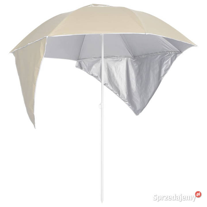 Parasol plażowy ze ściankami bocznymi piaskowy Warszawa