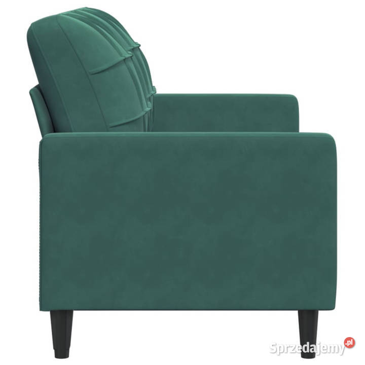 Sofa 2osobowa ciemnozielona 140 tapicerowana Warszawa