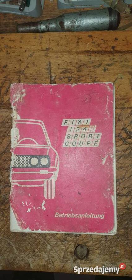 Instrukcja obsługi książka Fiat 124 Sport Coupe Wrocław