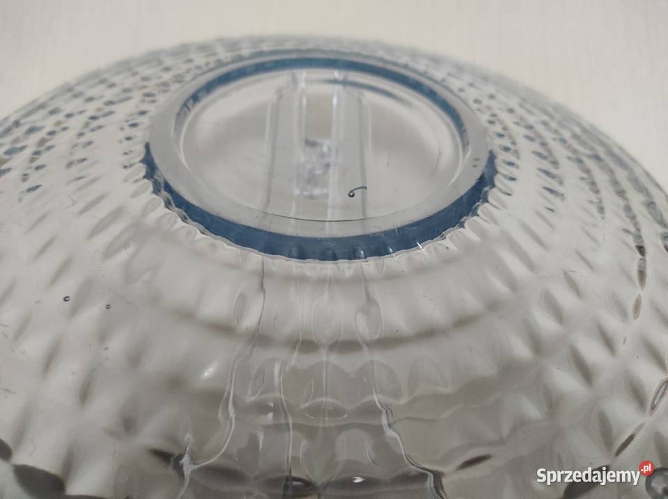 Patera talerz niebieskie szkło huta Hortensja Białystok sprzedam