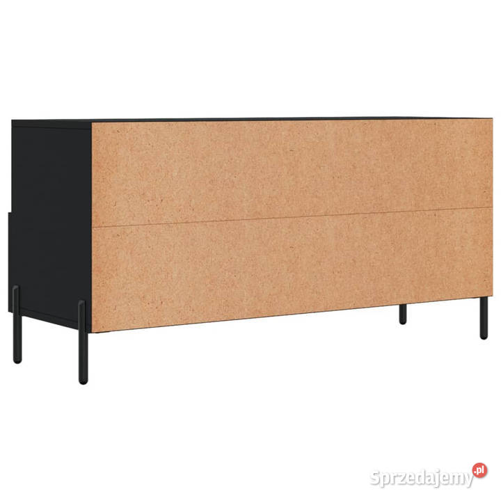 Szafka pod TV czarna 102x36x50 materiał RTV Warszawa