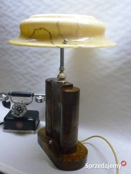 STARA OKAZAŁA LAMPA GABINETOWA art deco małopolskie Wieliczka sprzedam