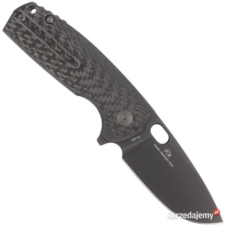 Nóż składany FOX Core Black Carbon Fiber PVD