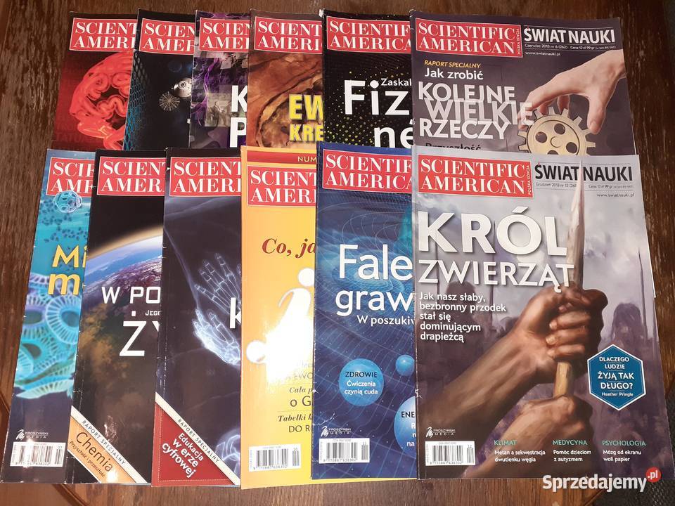 Zestaw czasopism Świat Nauki 20122018 i 2020 Rypin sprzedam