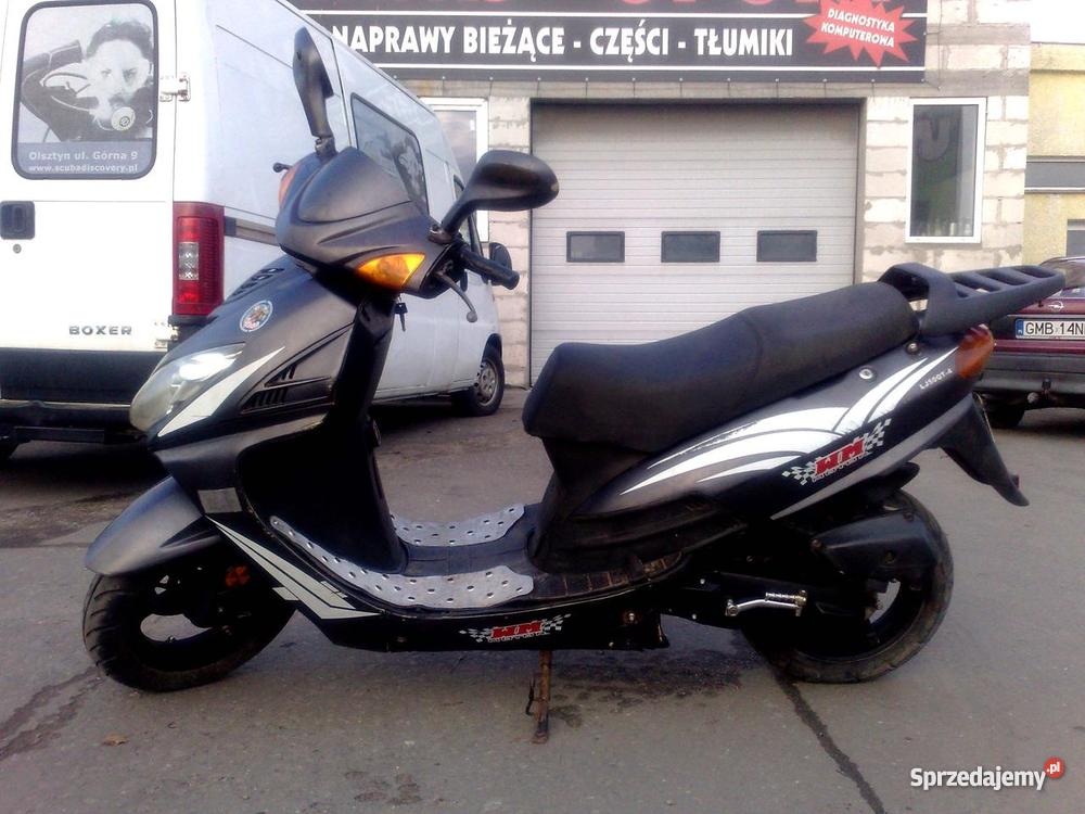 duży skuter XXL LONGJIA SHARPY 50 2suw silnik ya 8000km Malbork