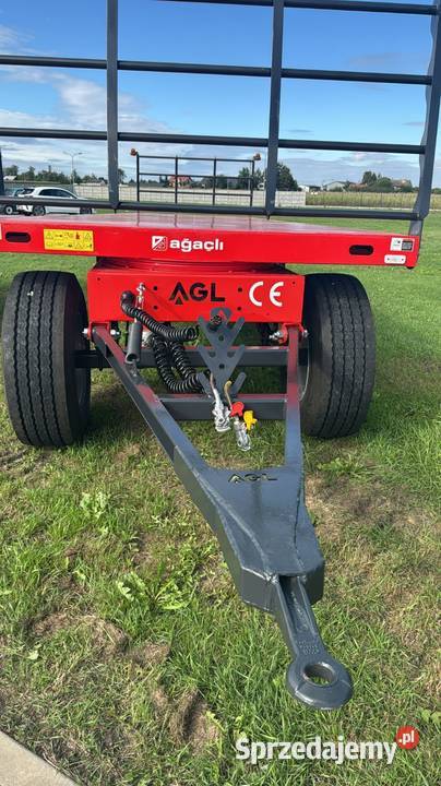 Przyczepa do bel platforma AGL 3osie do balotów Rząśno