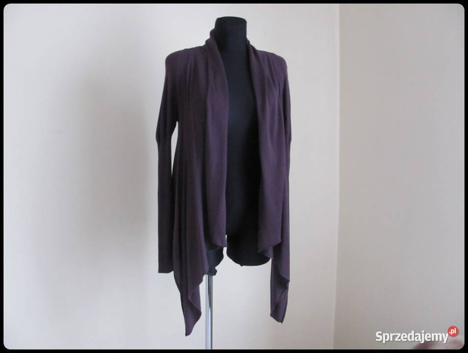 Śliwkowa narzutka sweter Vero Moda rozmiar 36 Bez wzoru Płock