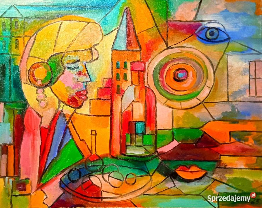 Obraz olejny Senne miasto Barlinek