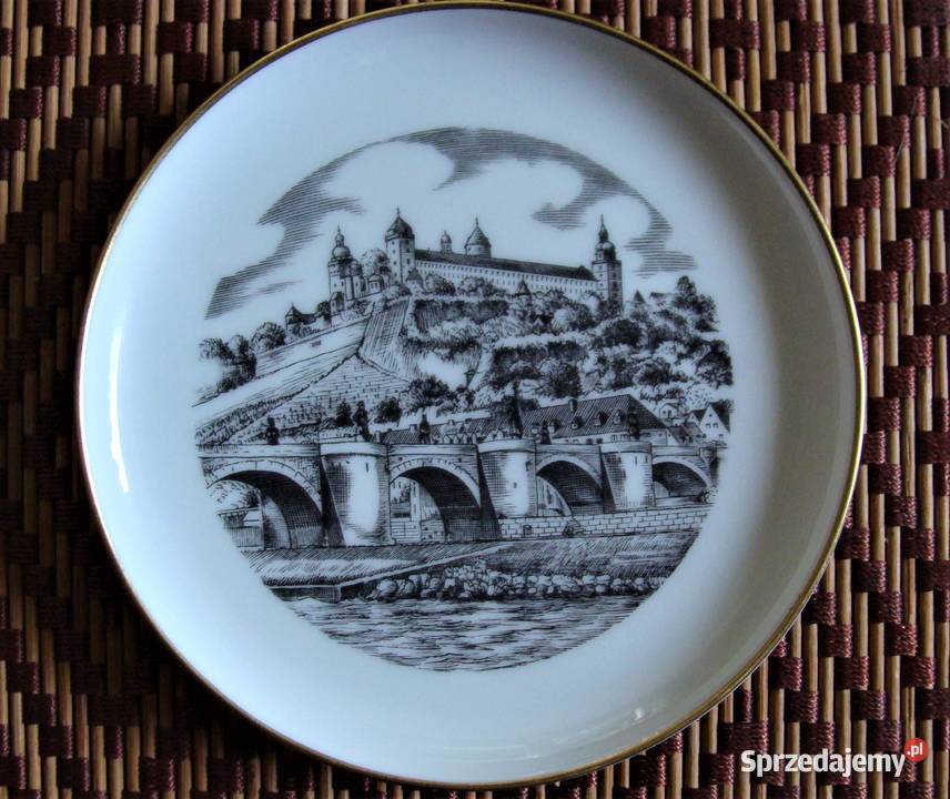 Spodek porcelana krajobraz Rosenthal Łódź