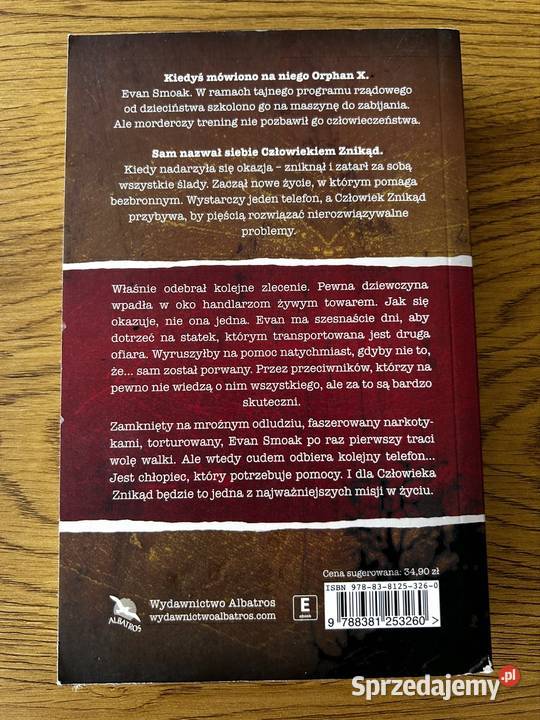 Człowiek znikąd Greg Hurwitz Wyszków