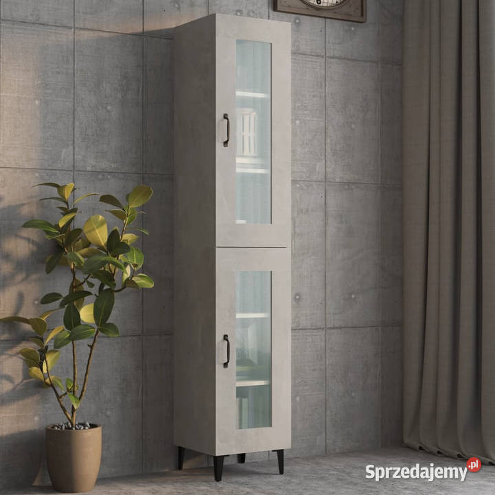 Szafka wisząca szarość betonu 345x34x90 WM812460 mazowieckie Warszawa