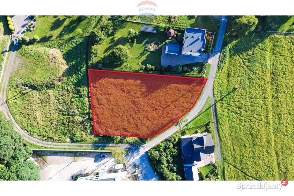 Działka budowlanorolna 1842 m Porąbka