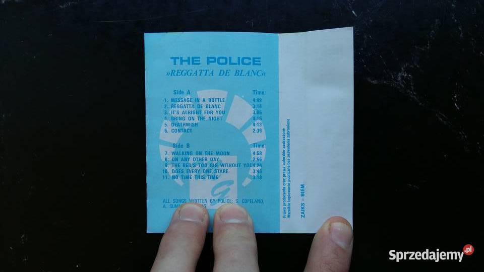 Kaseta The Police Reggatta de Blanc podlaskie Siemiatycze