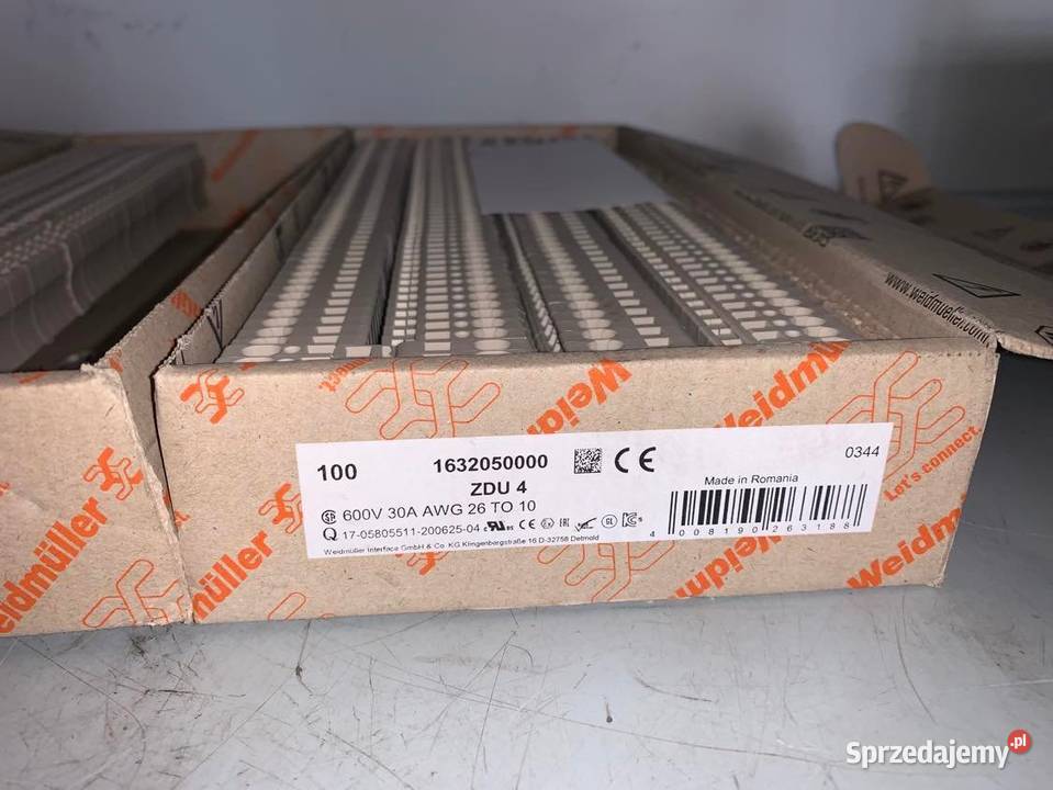 Weidmuller ZDU 4 1632050000 Złączka szynowa x150 sprzedam