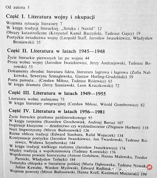 Literatura polska 1939 roku Tomasz Wroczyński Chełm