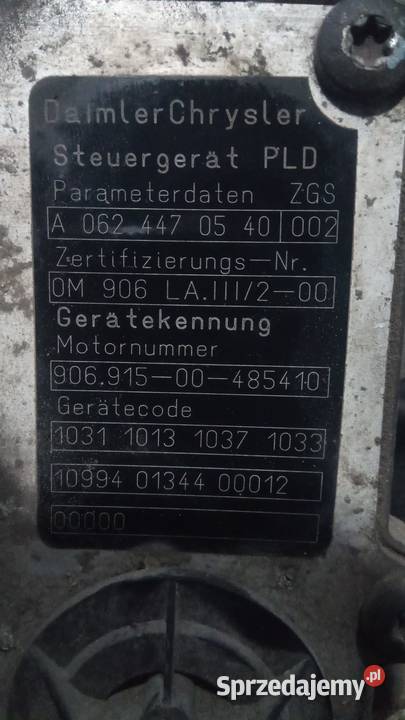Komputer sterownik PLD silnika Atego Axor terenowe Rzędowice