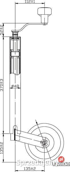 Koło podporowe 200x50 STR1620 małopolskie Kamionna
