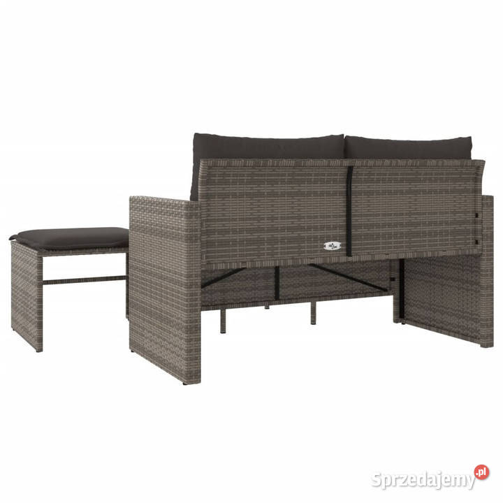3częściowa sofa do ogrodu z poduszkami szara Krzesła ogrodowe Krzesła ogrodowe mazowieckie Warszawa