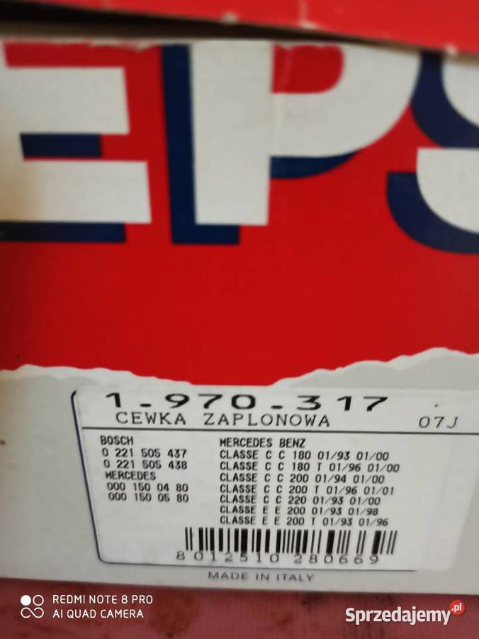Cewka zapłonowa mercedesbenz w 202 18 benzyna