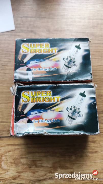 Zestaw nowych zarówek halogenowych H4 12V 6055W Radom