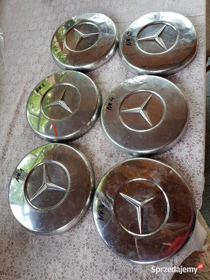 6 Kołpaki chrom stary zabytkowy MercedesOryginał Barlinek