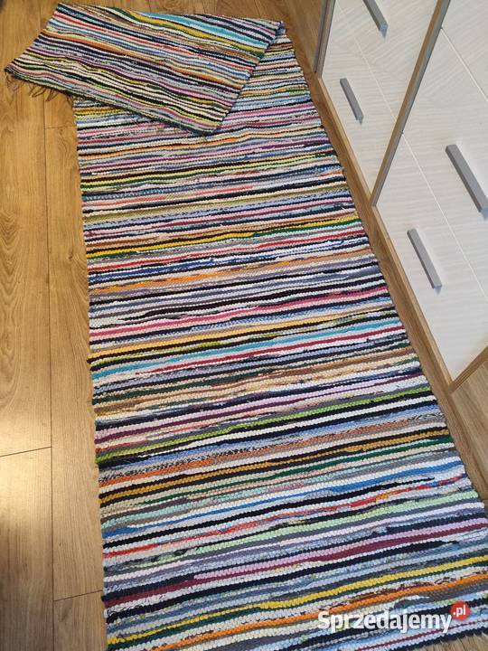 Multikolorowy chodnik szmaciak ręcznie tkany Suwałki