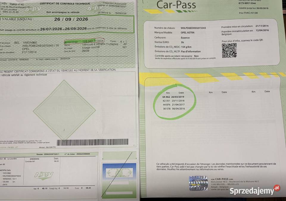OPEL ASTRA J 2014 16 Benzyna 124 Wieliszew
