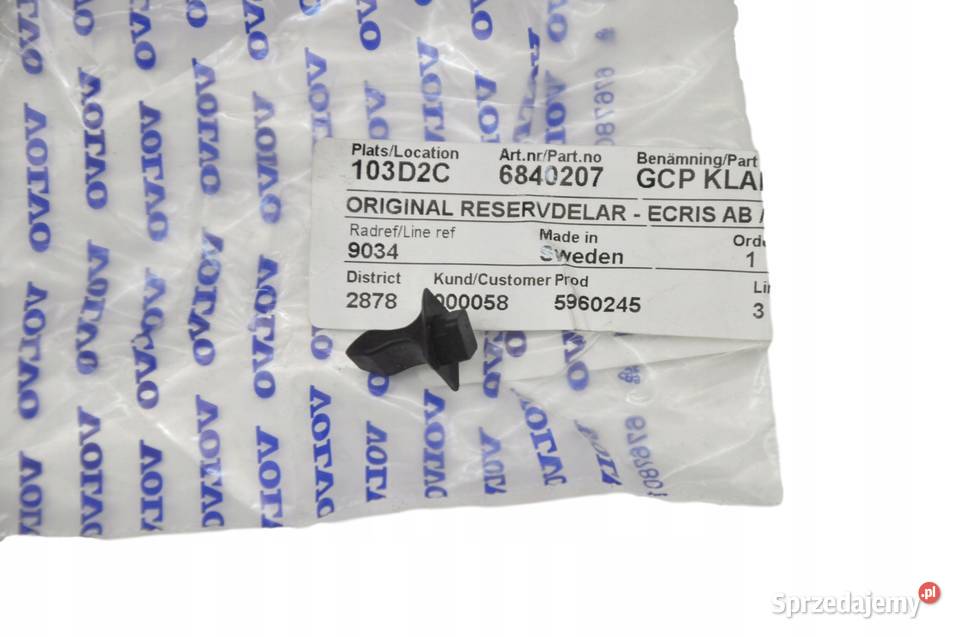 VOLVO 740 760 780 940 klips schowka srodkowy Gadgety motoryzacyjne Bielany Wrocławskie