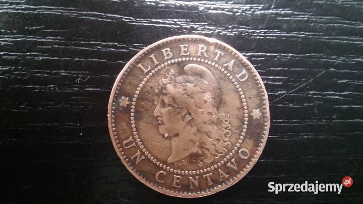 Argentyna 1 cent (un centavo) 1882_rarytas