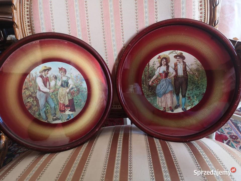 Śliczny Obrazek sielskie sceny Winobranie i Gdańsk sprzedam