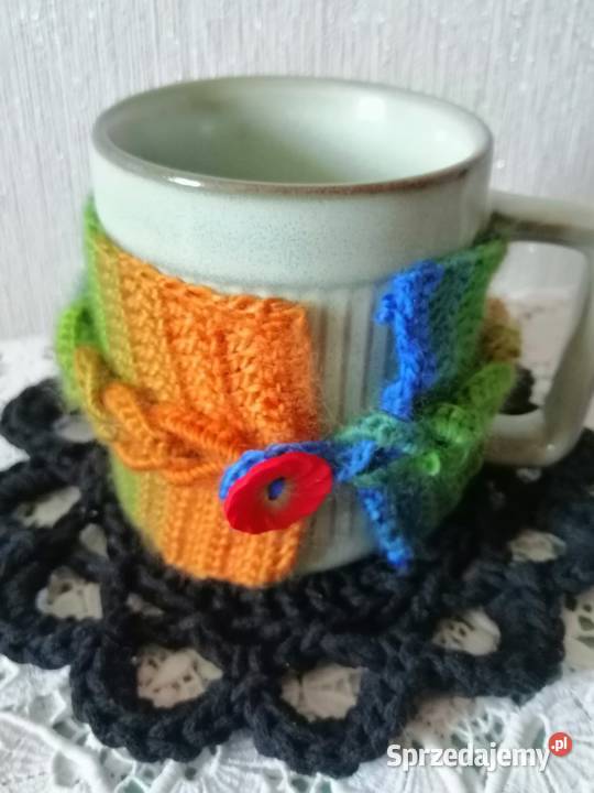 Osłonka ocieplacz i podkładka pod kubek Prezent Katowice