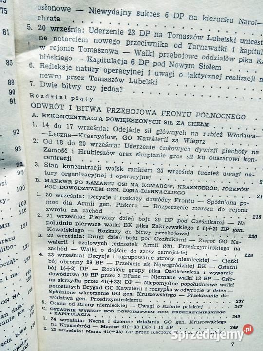 Komentarze do historii polskich działań Warszawa