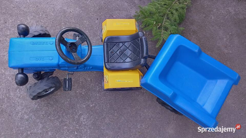 Traktorek jeździk na pedały z przyczepą Tarnowo Podgórne sprzedam