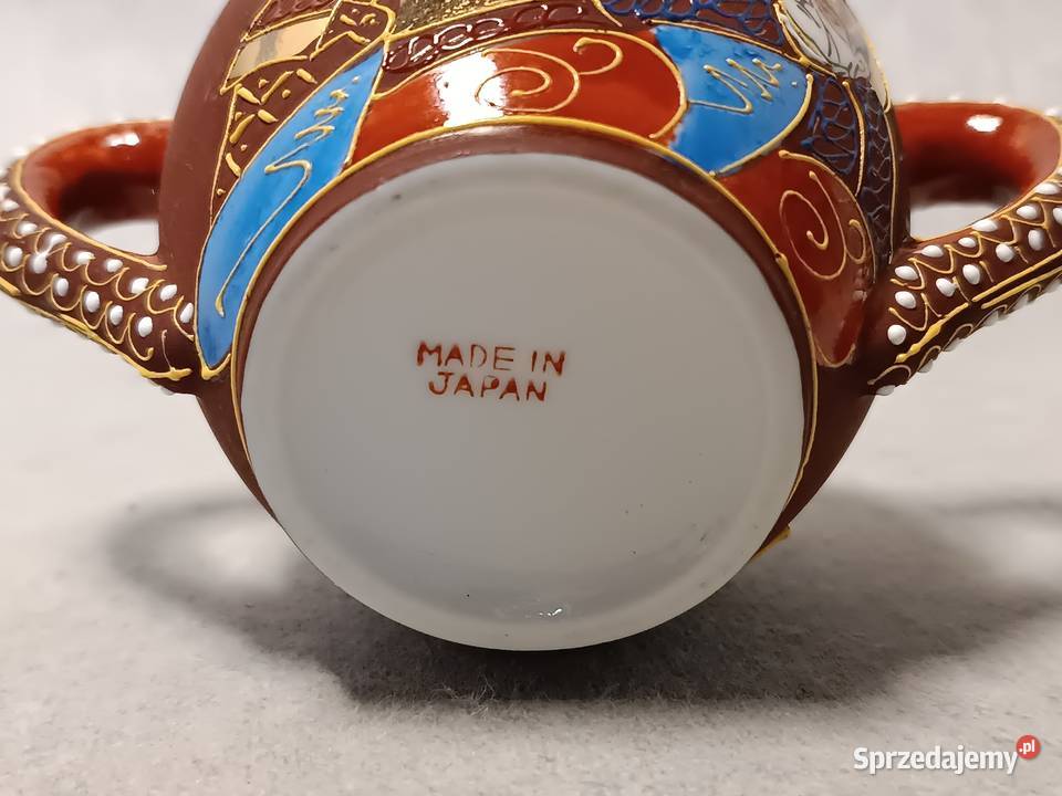 Kutani Satsuma Cukiernica Japonia Motyw Porcelana i szkło Jawor