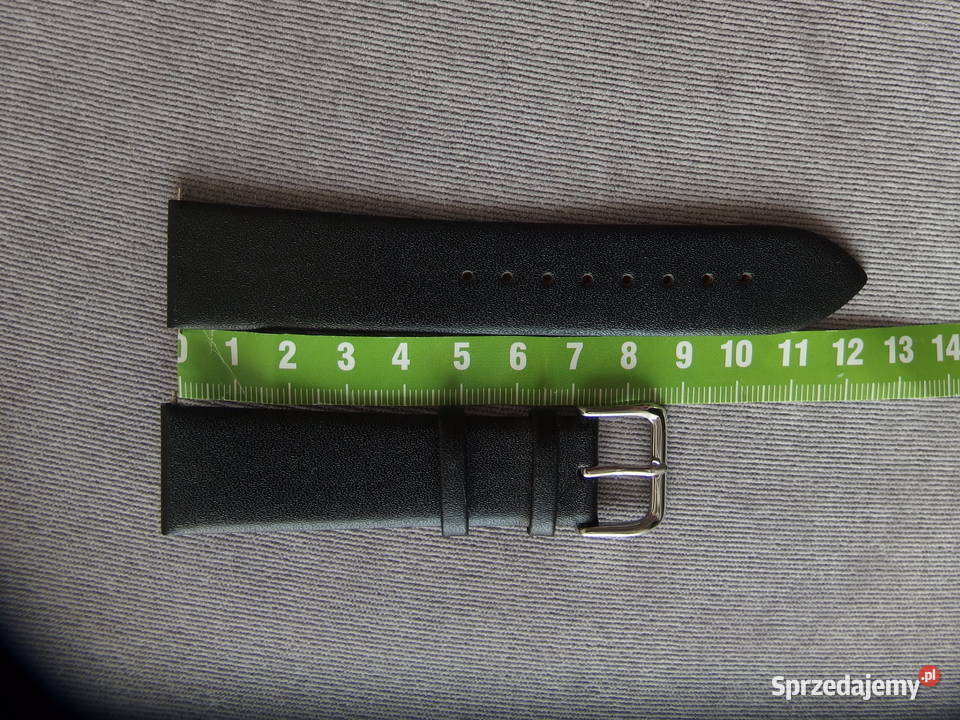 Pasek do zegarka 22 mm czarny Płock
