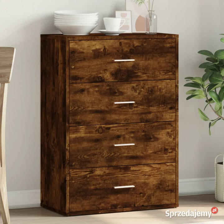 Komoda przydymiony dąb 60x31x84 materiał