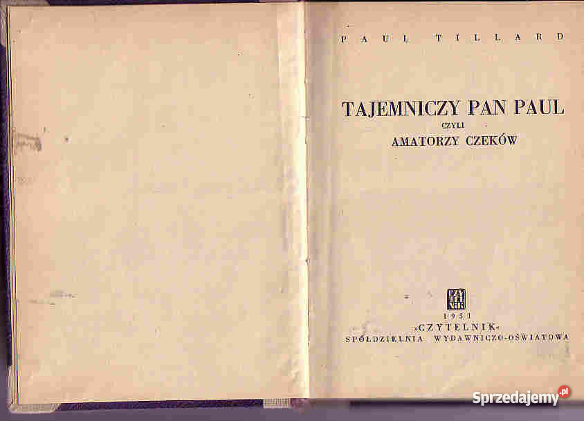 4123 TAJEMNICZY PAN PAUL CZYLI AMATORZY CZEKÓW P Czyrna