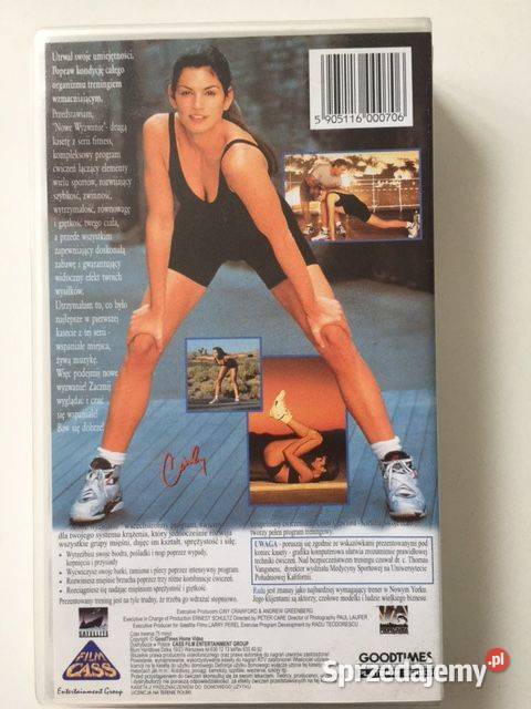 Ćwiczenia fitness Cindy Crawford VHS małopolskie Kraków