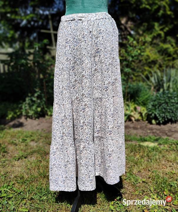 Długa spódnica HM XS 34 S 36 kwiaty floral maxi Spódnice i sukienki Szczecin sprzedam