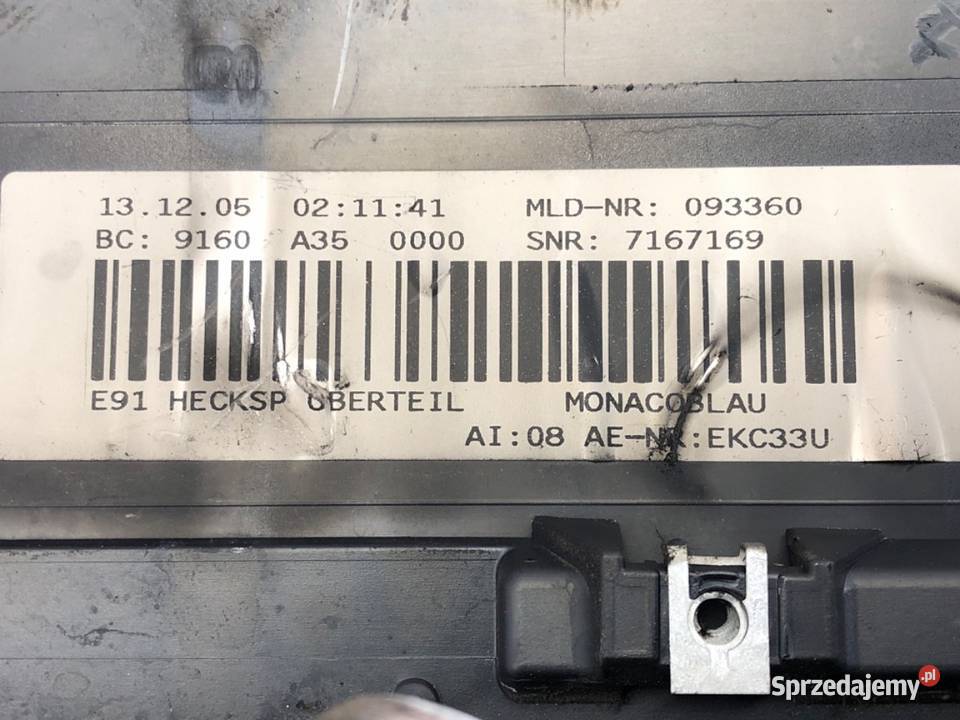 SPOILER BMW E91 Kombi 0412 OWIEWKA TYLNY sprzedam