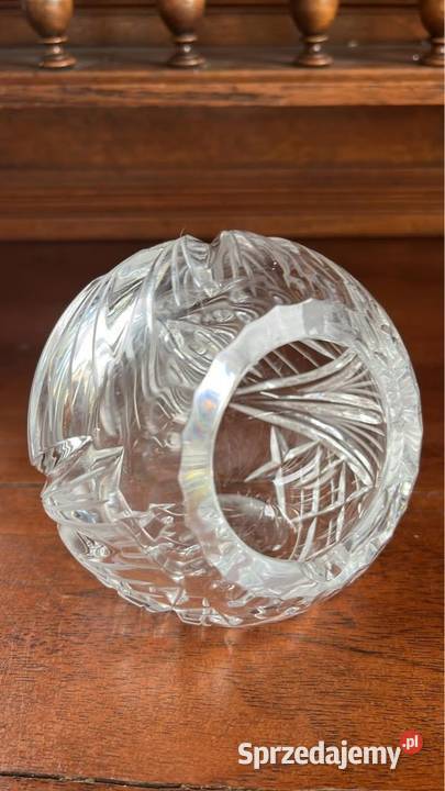 Puzderko kryształ Kula przezroczysta Czasy PRL
