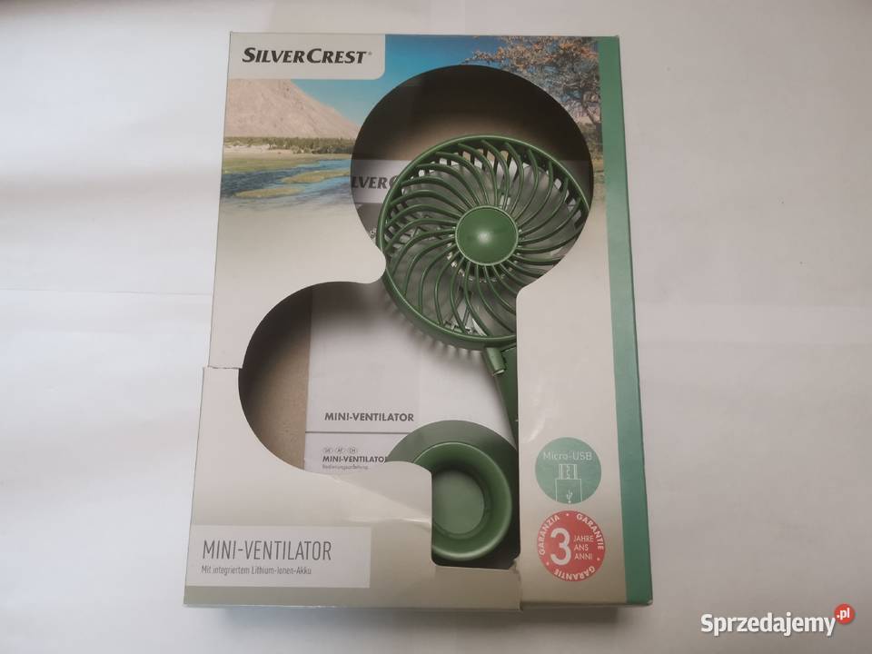 Wiatrak bezprzewodowy SilverCrest micro usb Klimatyzatory Inczew sprzedam