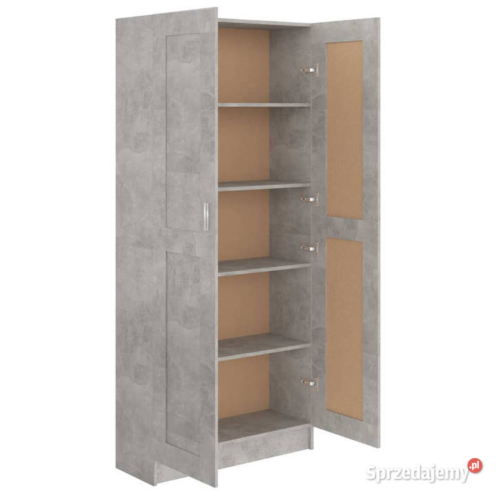 Szafka na książki szarość betonu 825x305x1855 Warszawa