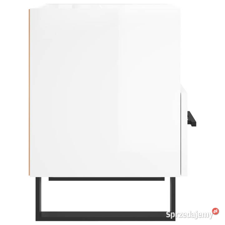 Szafki nocne 2 białe wysoki połysk 40x35x475 Warszawa