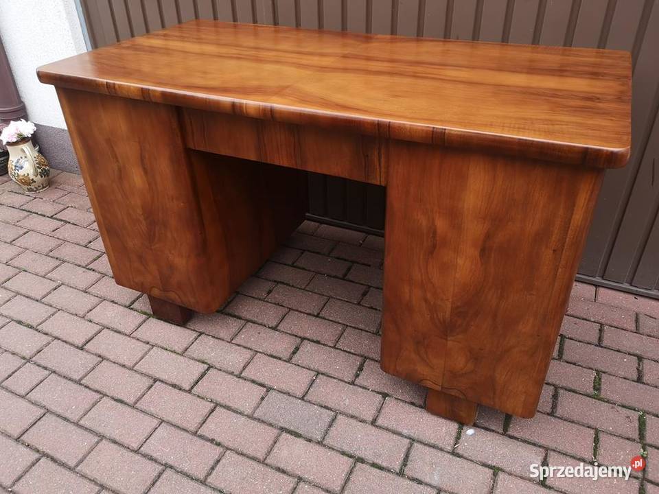 Biurko ARTDECO Orzech Zgrabne Stare Antyk Swarzędz