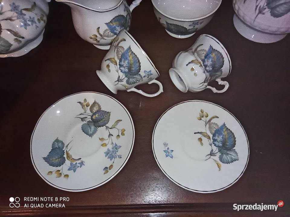 Filiżanka Mayfair Pottery Made in England Biała Porcelana i szkło pomorskie