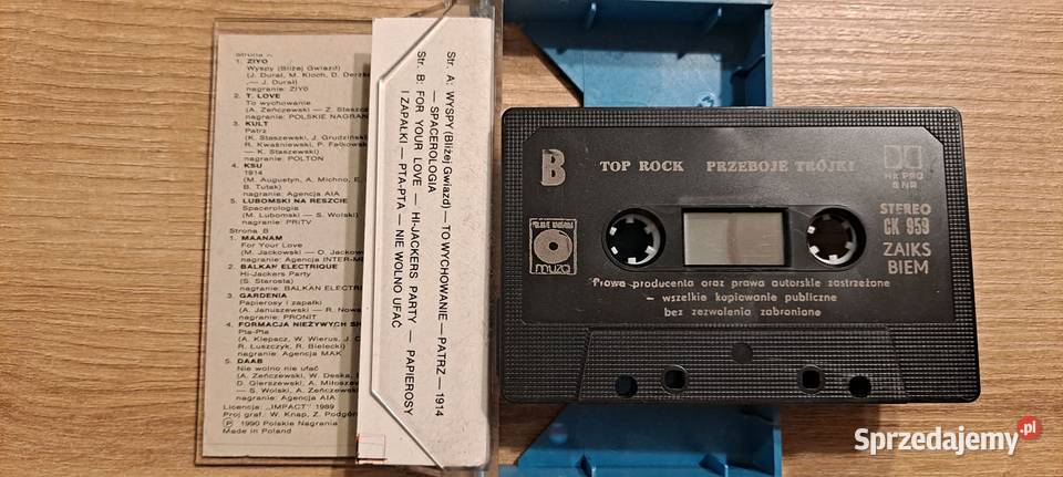 Przeboje Trójki Top Rock 1990 KASETA Muza Kraków